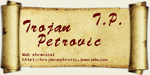 Trojan Petrović vizit kartica
